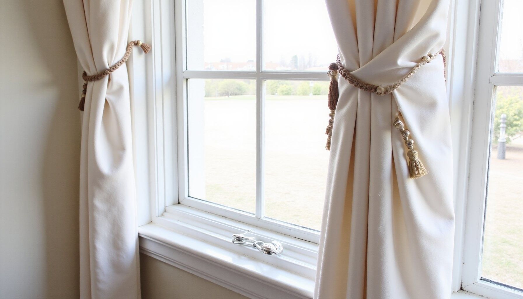 diy curtain tiebacks and window treatments on a budget featured