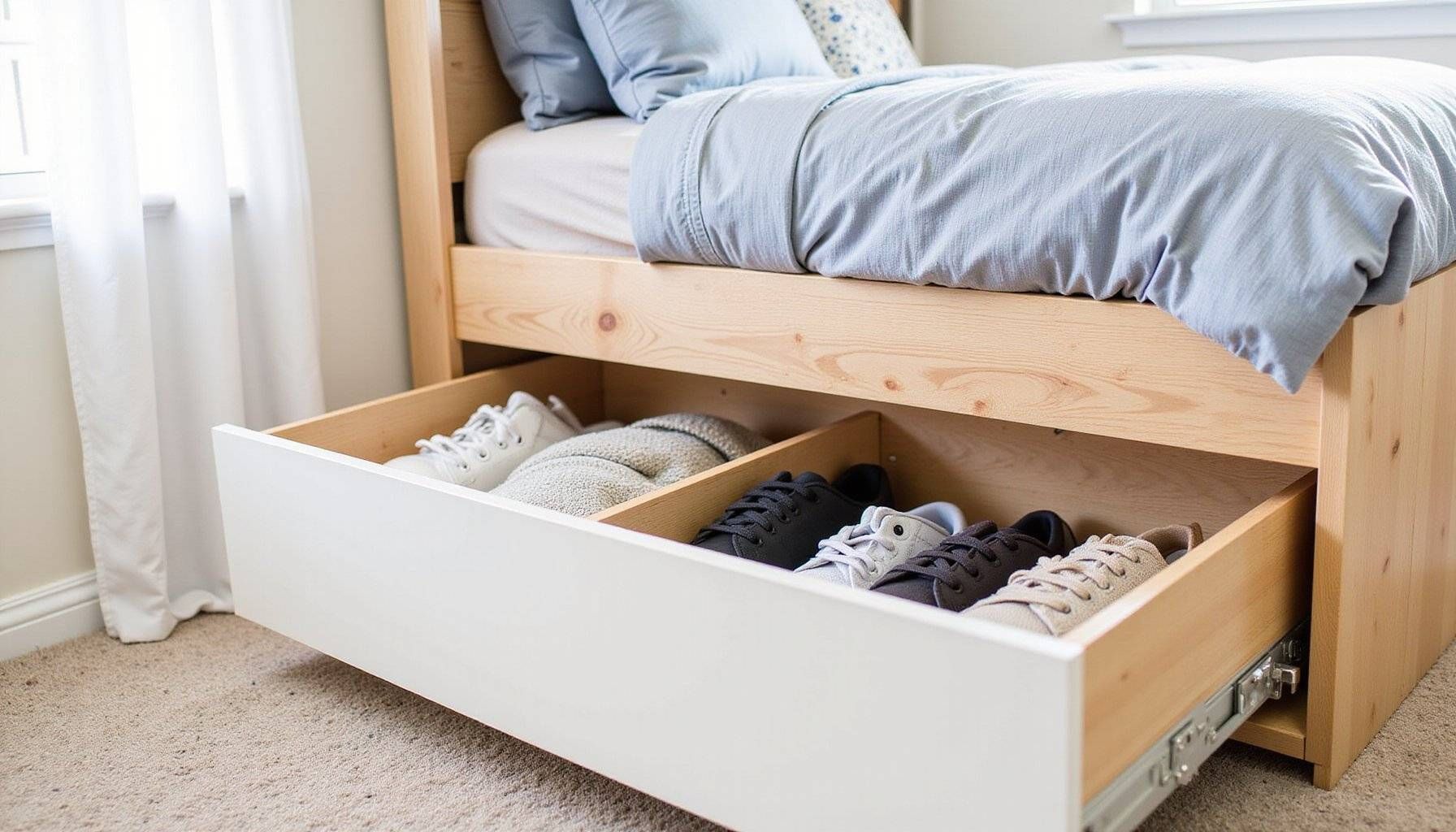 diy storage solutions build a custom under bed drawer featured