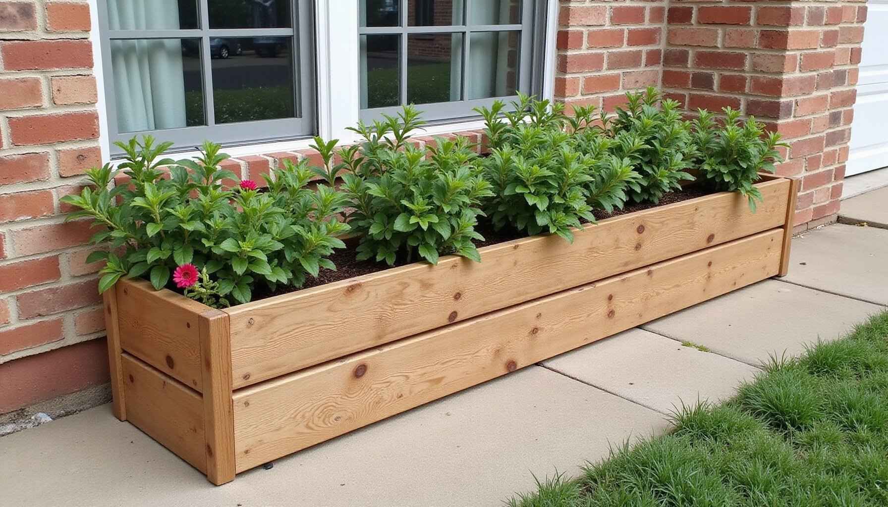how to build a simple outdoor planter box for your patio featured