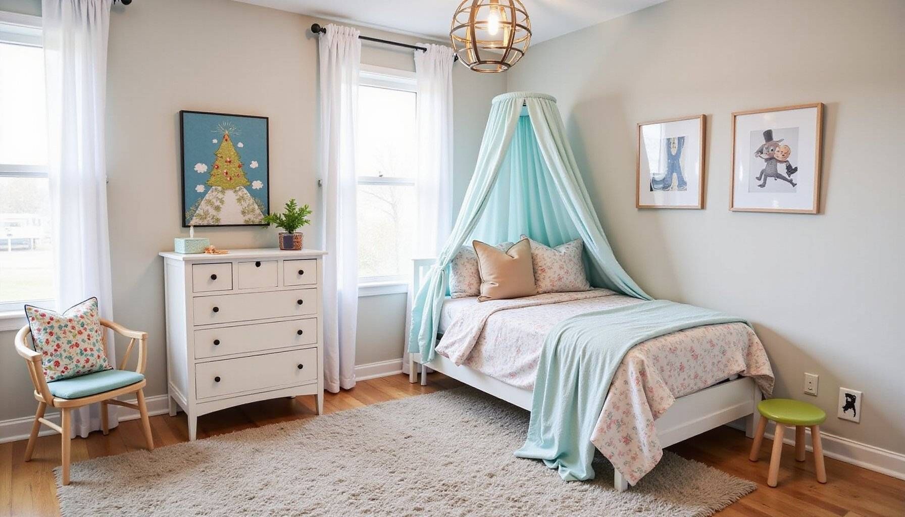 how to decorate kids rooms for each season without clutter featured