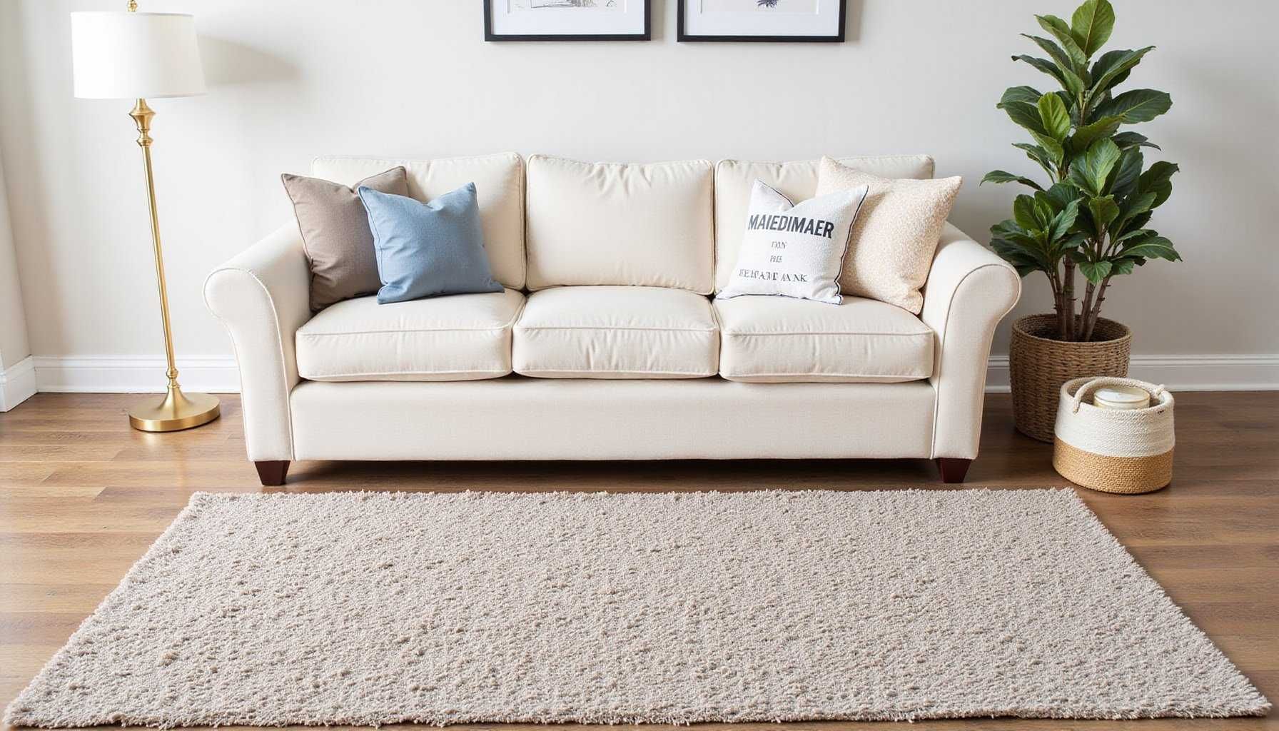 how to find and use affordable area rugs to anchor a room featured