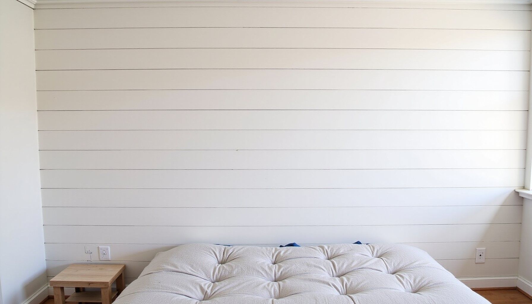 how to install beadboard or shiplap accent walls for a farmhouse look featured