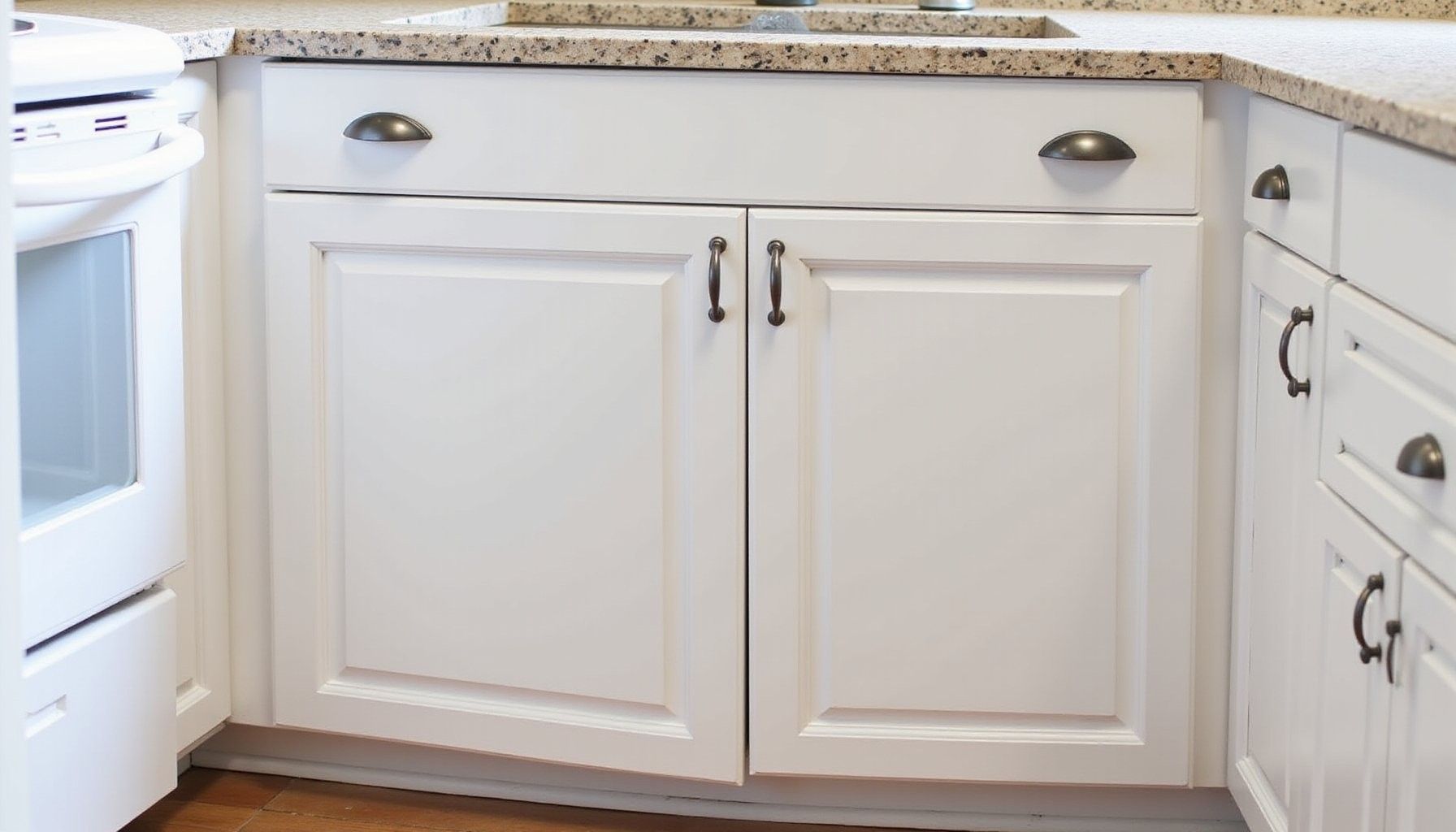 how to update cabinet hardware and fixtures on a budget featured