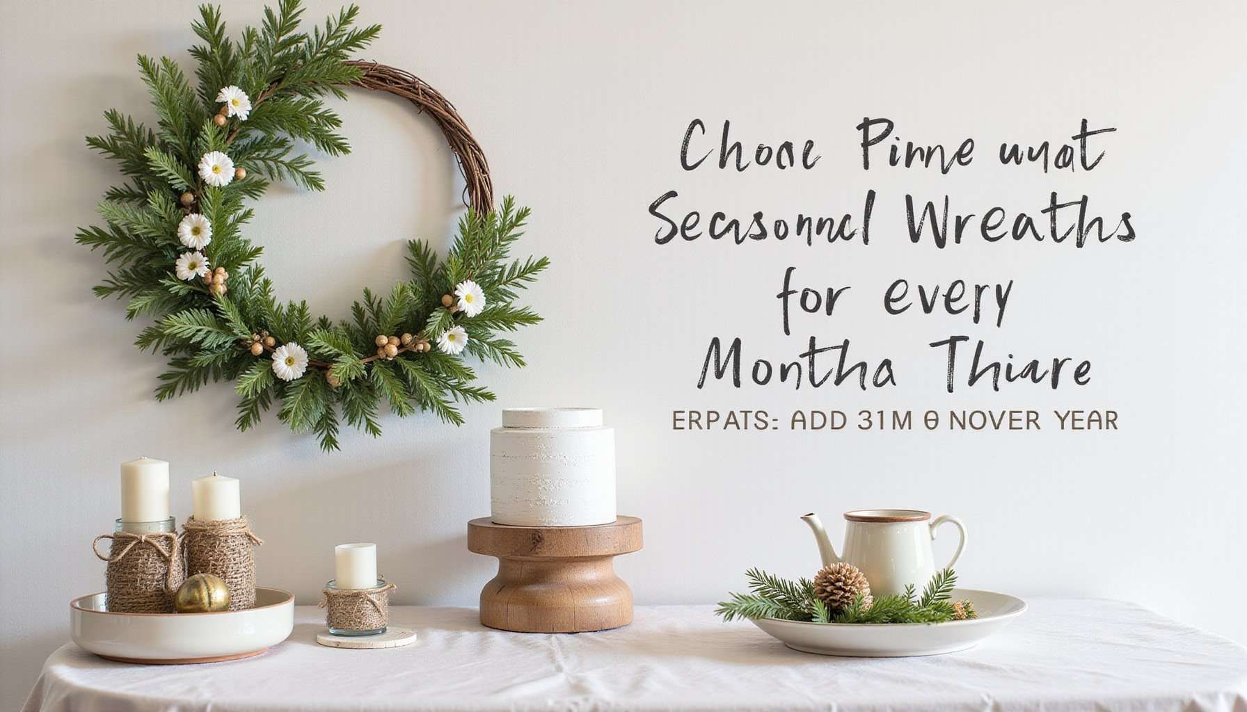 how to use seasonal wreaths for every month of the year featured