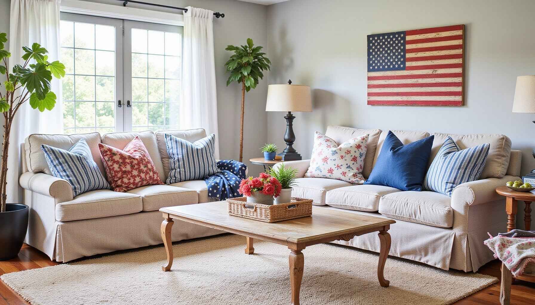 patriotic summer decor ideas for memorial day and the fourth of july featured