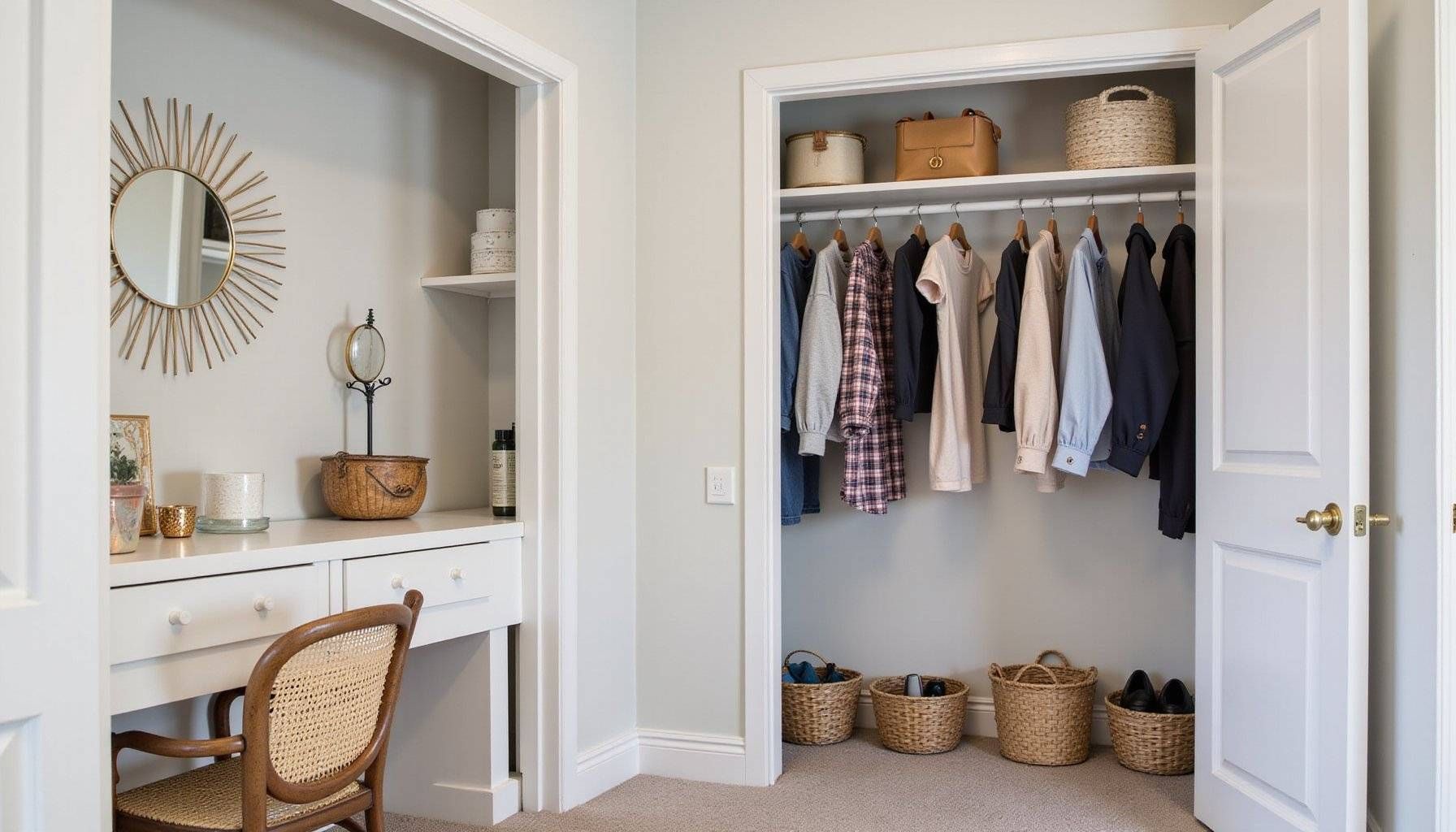 space saving closet solutions convert awkward nooks into usable storage featured